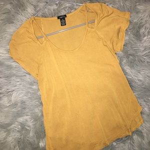 Flowy mustard shirt